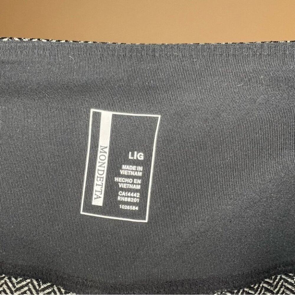Mondetta Chevron Cropped Leggings Size Large - Picture 10 of 10